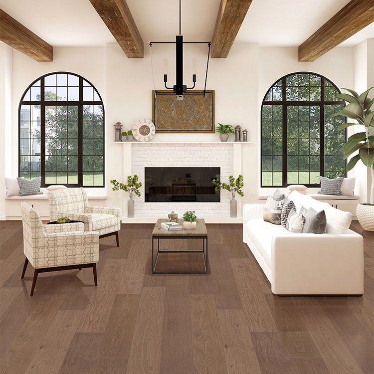 hardwood flooring in living room
